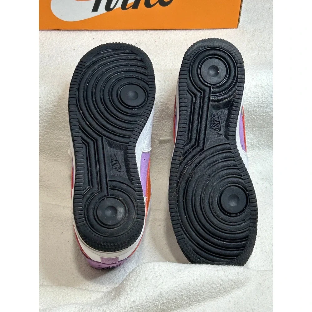Nike Air Force 1 Low HTX RCK Black White‎ Orange Purple Sneakers - Size 5 - Picture 6 of 6